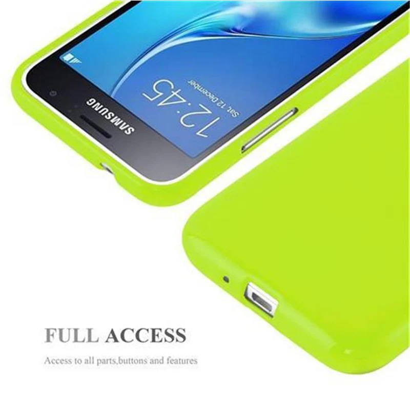 Cadorabo Hülle kompatibel mit Samsung Galaxy J1 2015 Schutzhülle aus flexiblem TPU Silikon