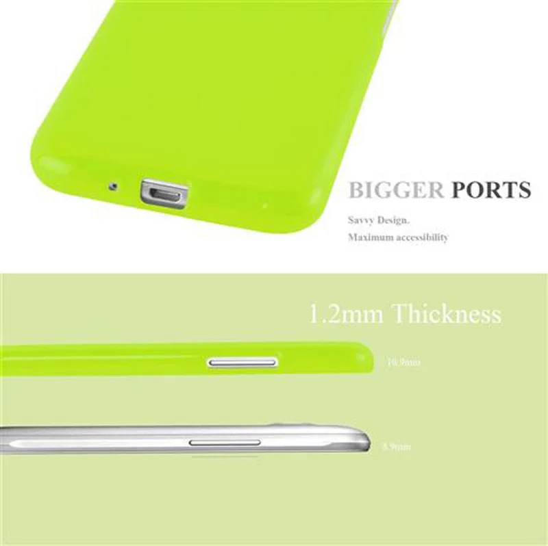 Cadorabo Hülle kompatibel mit Samsung Galaxy J1 2015 Schutzhülle aus flexiblem TPU Silikon