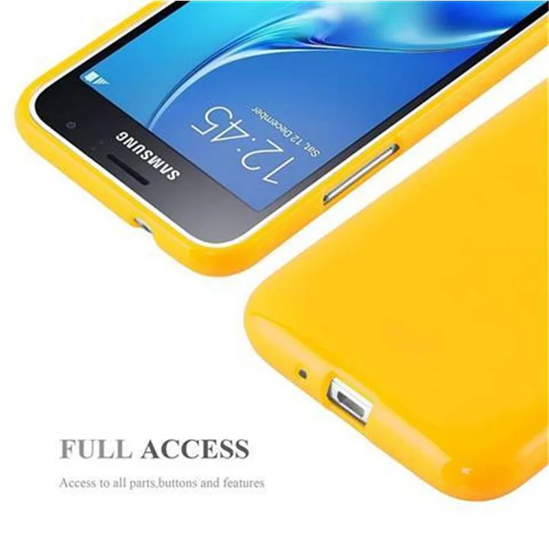 Cadorabo Hülle kompatibel mit Samsung Galaxy J1 2015 Schutzhülle aus flexiblem TPU Silikon