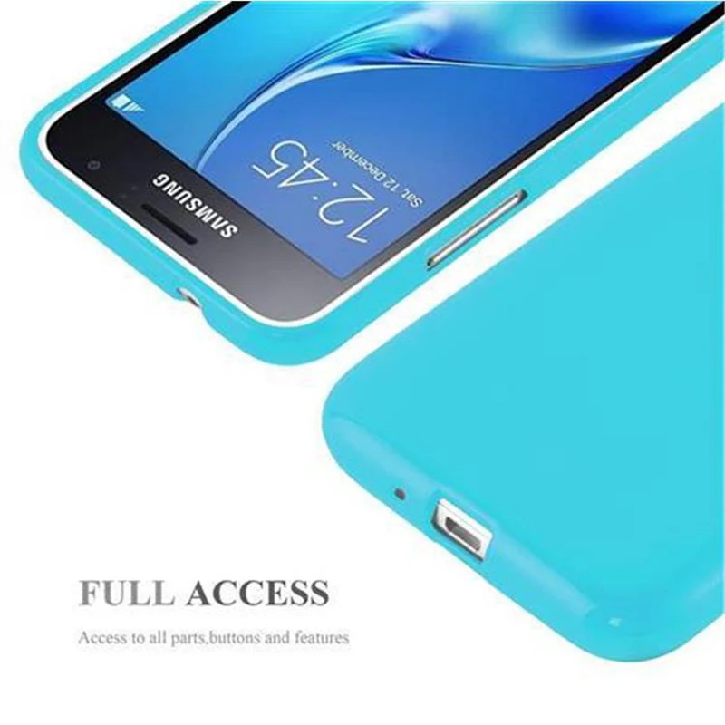 Cadorabo Hülle kompatibel mit Samsung Galaxy J1 2015 Schutzhülle aus flexiblem TPU Silikon