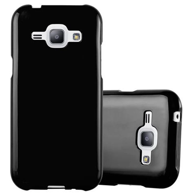 Cadorabo Hülle kompatibel mit Samsung Galaxy J1 2015 Schutzhülle aus flexiblem TPU Silikon