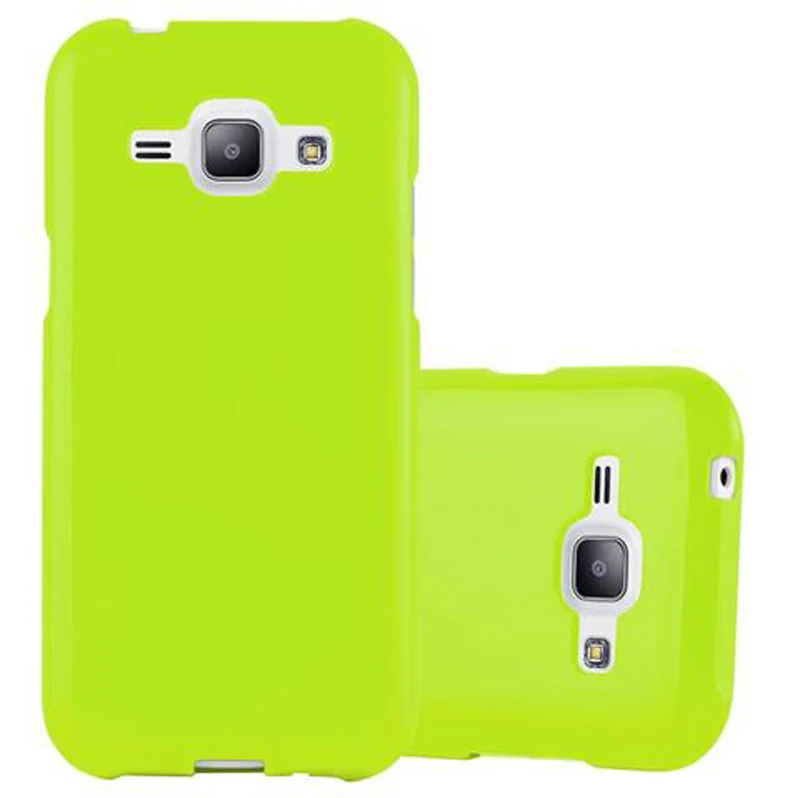 Cadorabo Hülle kompatibel mit Samsung Galaxy J1 2015 Schutzhülle aus flexiblem TPU Silikon