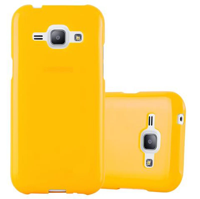 Cadorabo Hülle kompatibel mit Samsung Galaxy J1 2015 Schutzhülle aus flexiblem TPU Silikon