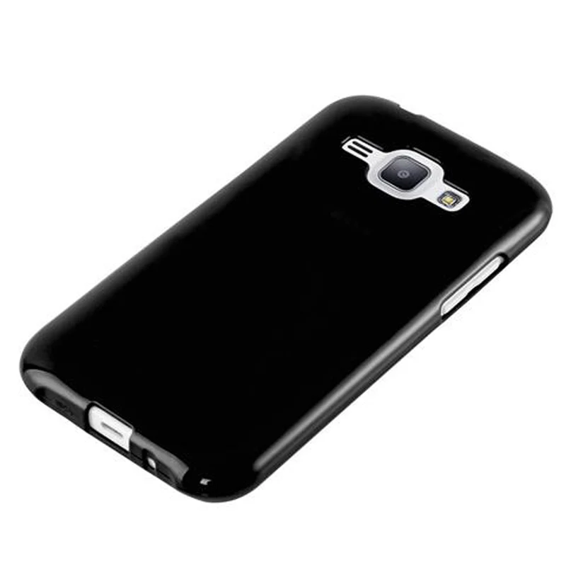 Cadorabo Hülle kompatibel mit Samsung Galaxy J1 2015 Schutzhülle aus flexiblem TPU Silikon