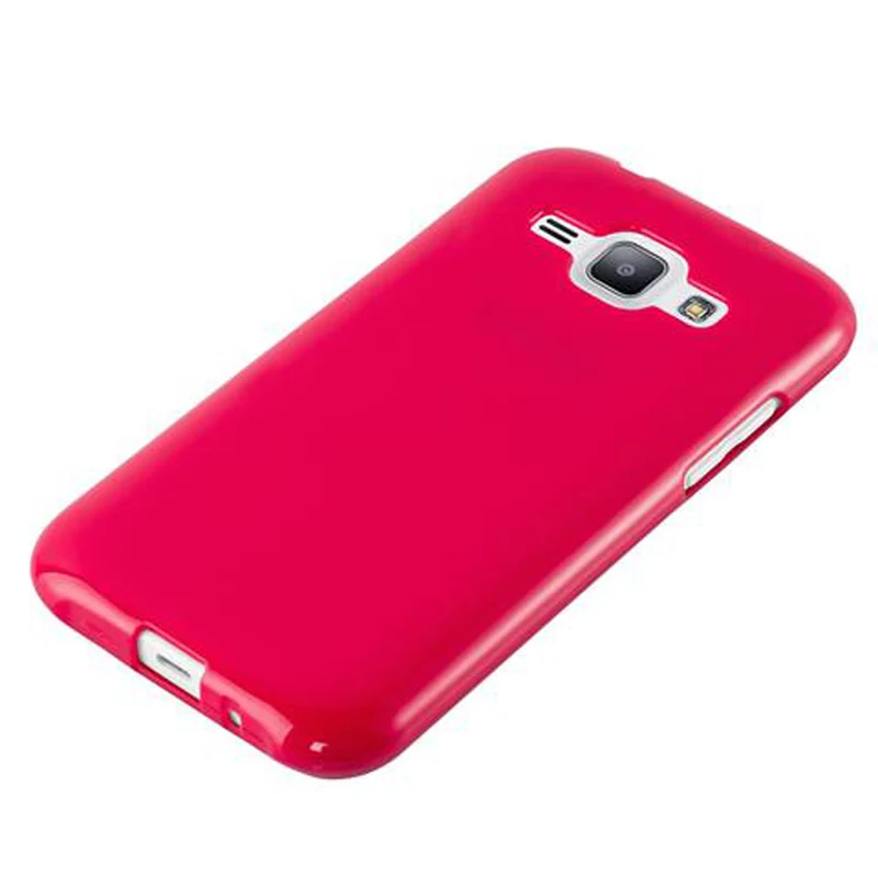 Cadorabo Hülle kompatibel mit Samsung Galaxy J1 2015 Schutzhülle aus flexiblem TPU Silikon