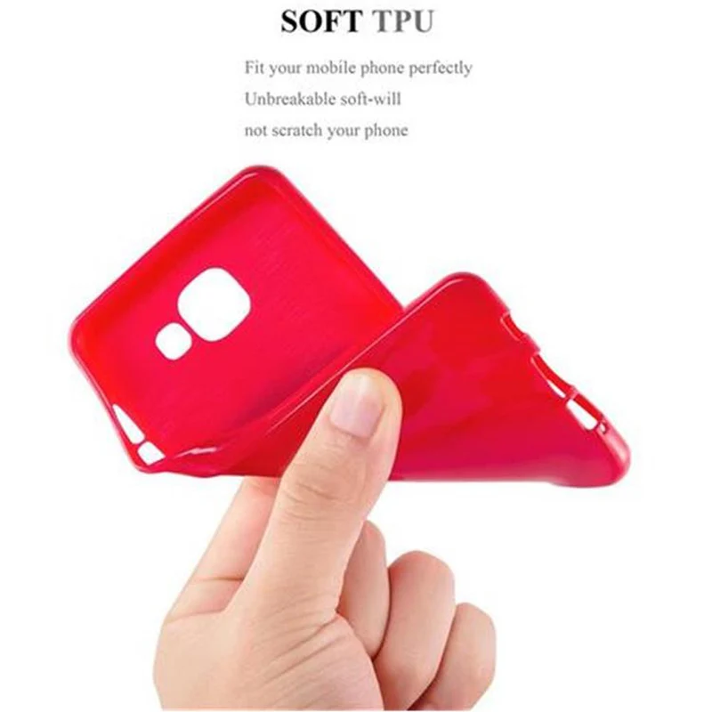 Cadorabo Hülle kompatibel mit Samsung Galaxy J1 2015 Schutzhülle aus flexiblem TPU Silikon