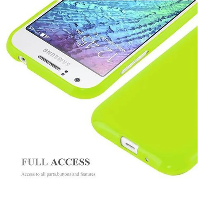 Cadorabo Hülle kompatibel mit Samsung Galaxy J1 2015 Schutzhülle aus flexiblem TPU Silikon