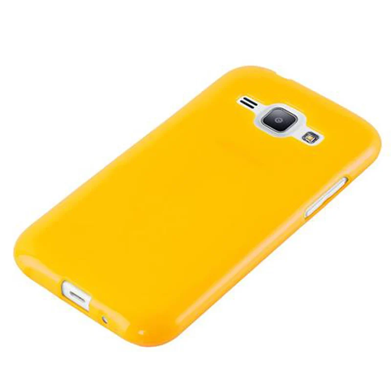 Cadorabo Hülle kompatibel mit Samsung Galaxy J1 2015 Schutzhülle aus flexiblem TPU Silikon