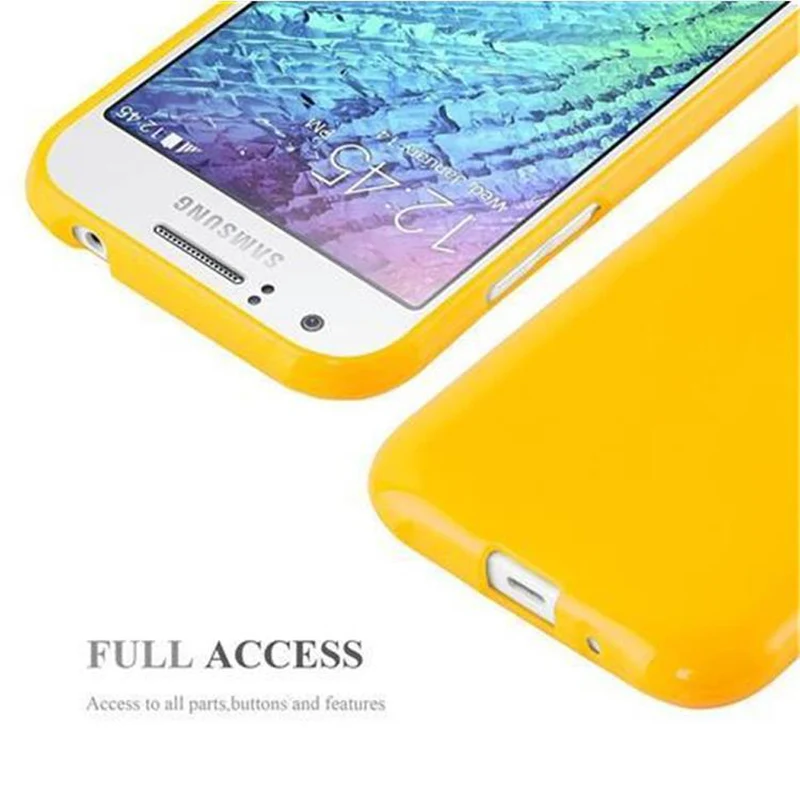 Cadorabo Hülle kompatibel mit Samsung Galaxy J1 2015 Schutzhülle aus flexiblem TPU Silikon
