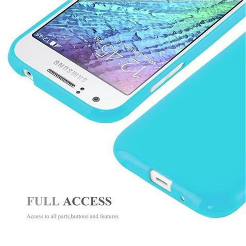 Cadorabo Hülle kompatibel mit Samsung Galaxy J1 2015 Schutzhülle aus flexiblem TPU Silikon