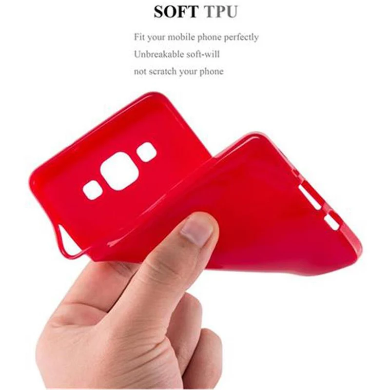 Cadorabo Hülle kompatibel mit Samsung Galaxy A5 2015 Schutzhülle aus flexiblem TPU Silikon