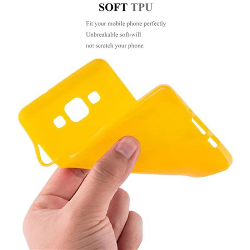 Cadorabo Hülle kompatibel mit Samsung Galaxy A5 2015 Schutzhülle aus flexiblem TPU Silikon