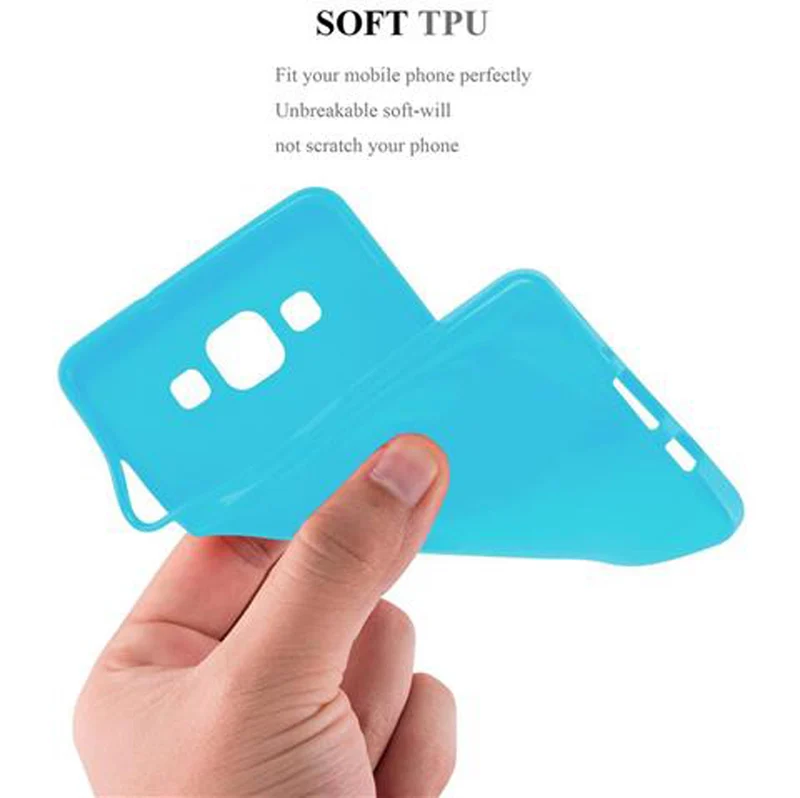 Cadorabo Hülle kompatibel mit Samsung Galaxy A5 2015 Schutzhülle aus flexiblem TPU Silikon