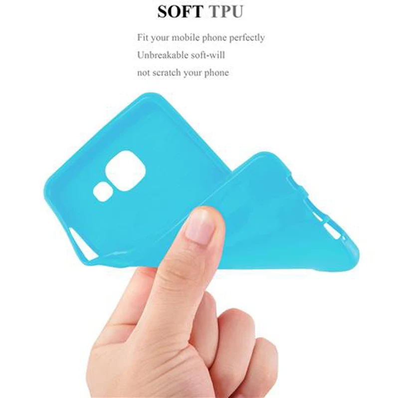 Cadorabo Hülle kompatibel mit Samsung Galaxy A3 2016 Schutzhülle aus flexiblem TPU Silikon
