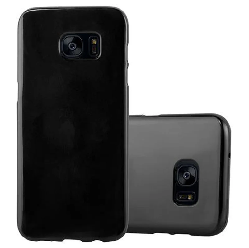 Cadorabo Hülle kompatibel mit Samsung Galaxy S7 EDGE Schutzhülle aus flexiblem TPU Silikon
