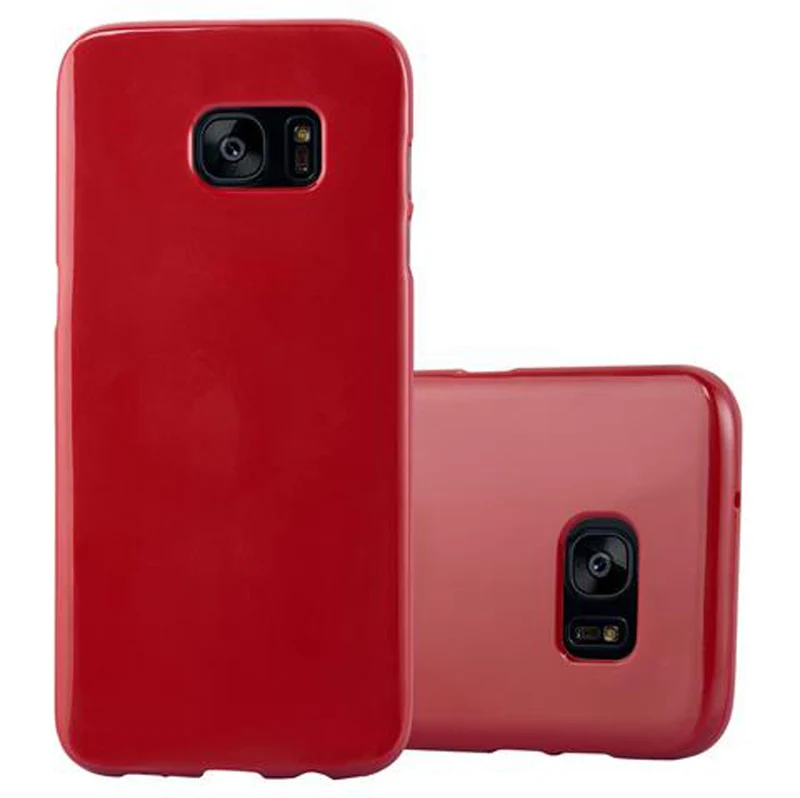 Cadorabo Hülle kompatibel mit Samsung Galaxy S7 EDGE Schutzhülle aus flexiblem TPU Silikon