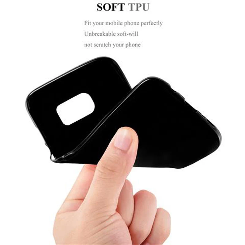 Cadorabo Hülle kompatibel mit Samsung Galaxy S7 EDGE Schutzhülle aus flexiblem TPU Silikon