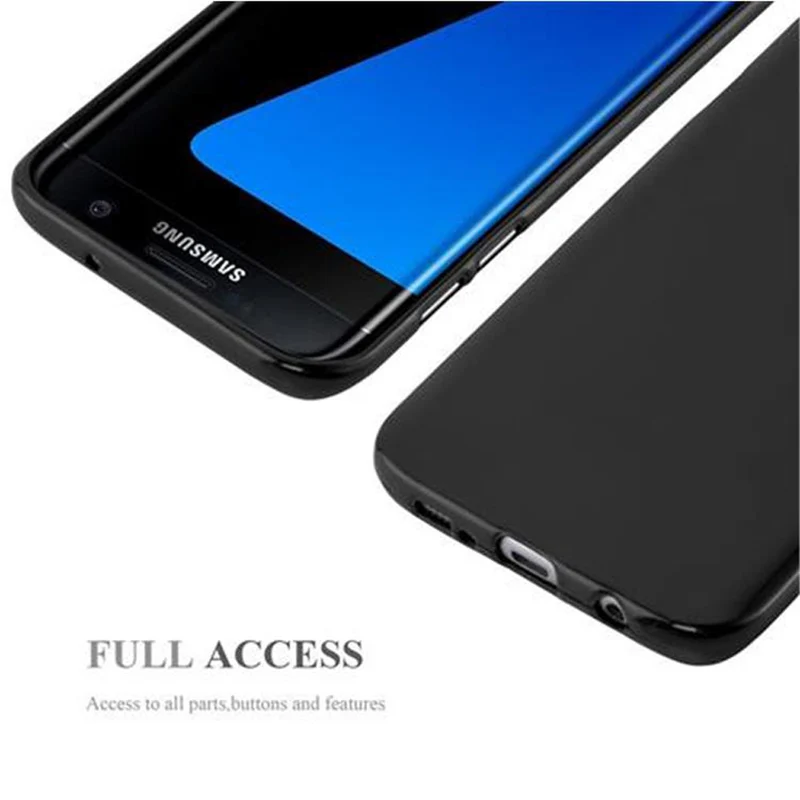 Cadorabo Hülle kompatibel mit Samsung Galaxy S7 EDGE Schutzhülle aus flexiblem TPU Silikon