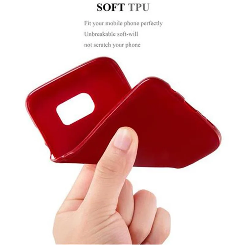 Cadorabo Hülle kompatibel mit Samsung Galaxy S7 EDGE Schutzhülle aus flexiblem TPU Silikon