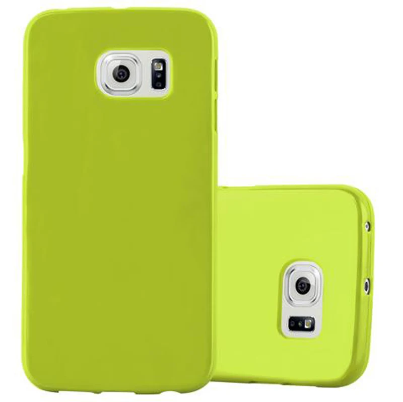 Cadorabo Hülle kompatibel mit Samsung Galaxy S6 EDGE Schutzhülle aus flexiblem TPU Silikon
