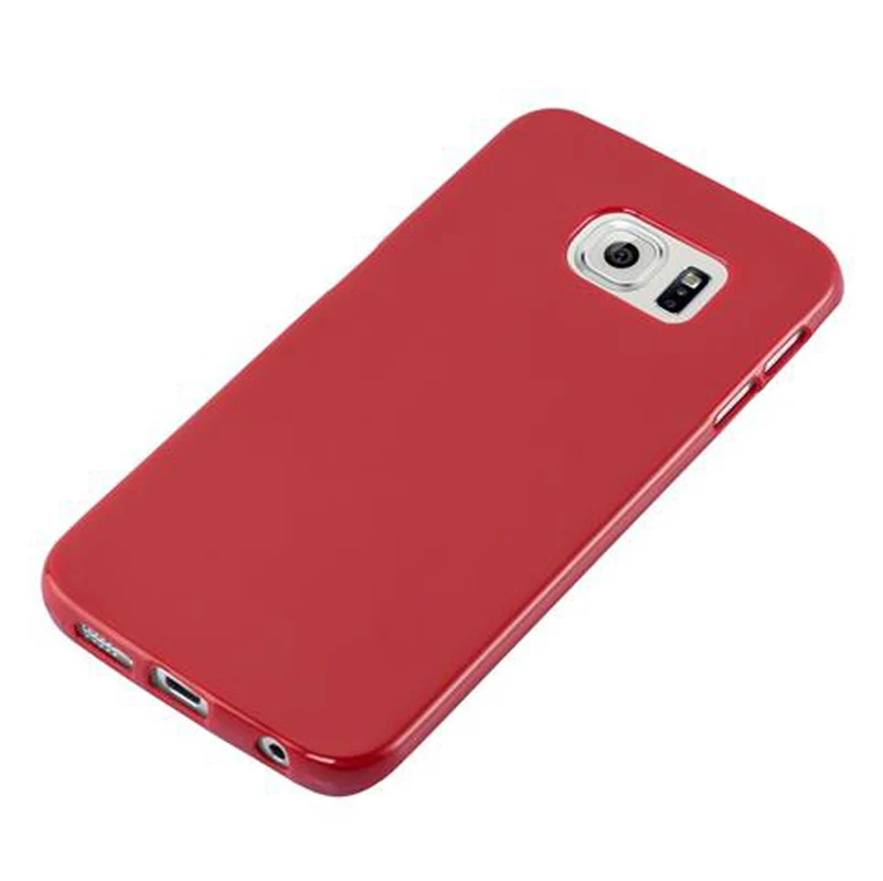 Cadorabo Hülle kompatibel mit Samsung Galaxy S6 EDGE Schutzhülle aus flexiblem TPU Silikon