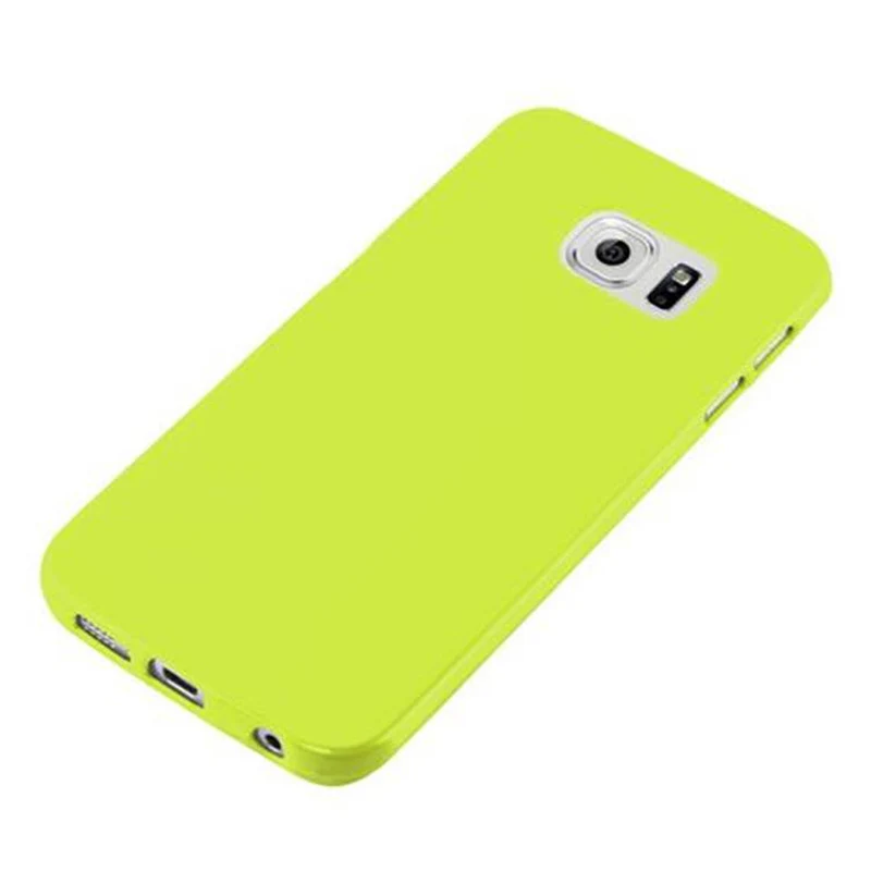 Cadorabo Hülle kompatibel mit Samsung Galaxy S6 EDGE Schutzhülle aus flexiblem TPU Silikon
