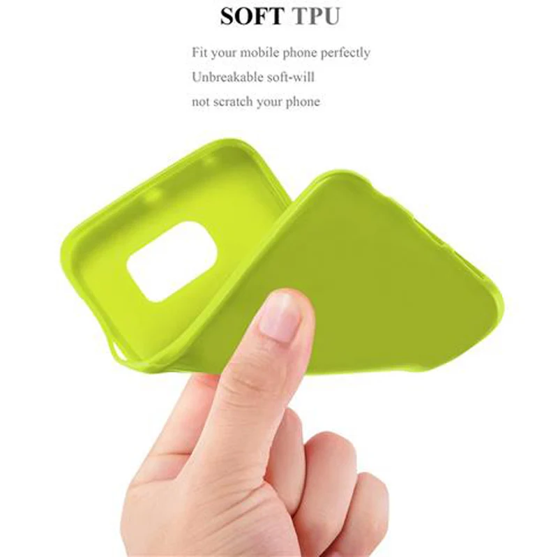 Cadorabo Hülle kompatibel mit Samsung Galaxy S6 EDGE Schutzhülle aus flexiblem TPU Silikon