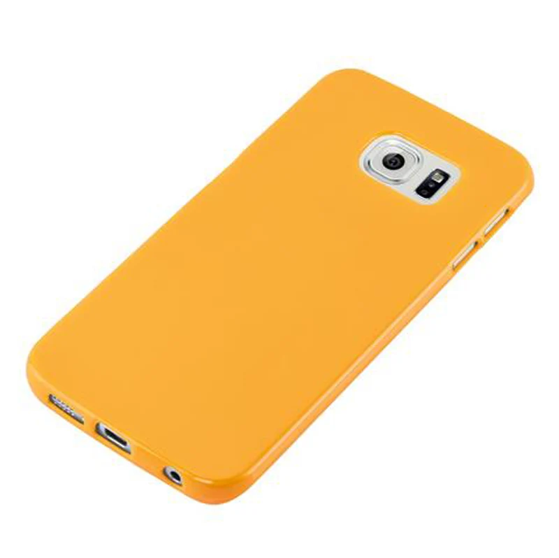 Cadorabo Hülle kompatibel mit Samsung Galaxy S6 EDGE Schutzhülle aus flexiblem TPU Silikon