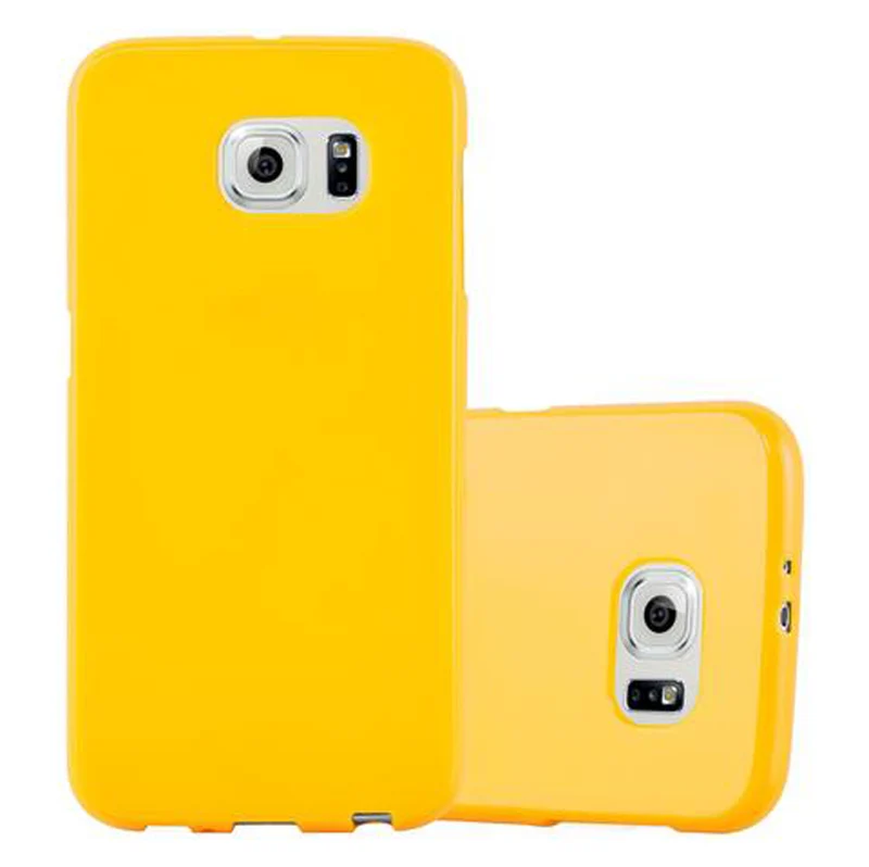 Cadorabo Hülle kompatibel mit Samsung Galaxy S6 Schutzhülle aus flexiblem TPU Silikon