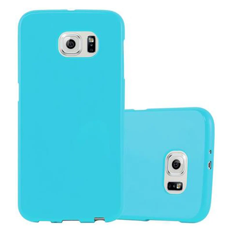 Cadorabo Hülle kompatibel mit Samsung Galaxy S6 Schutzhülle aus flexiblem TPU Silikon