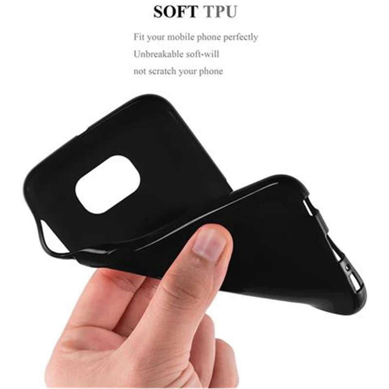 Cadorabo Hülle kompatibel mit Samsung Galaxy S6 Schutzhülle aus flexiblem TPU Silikon