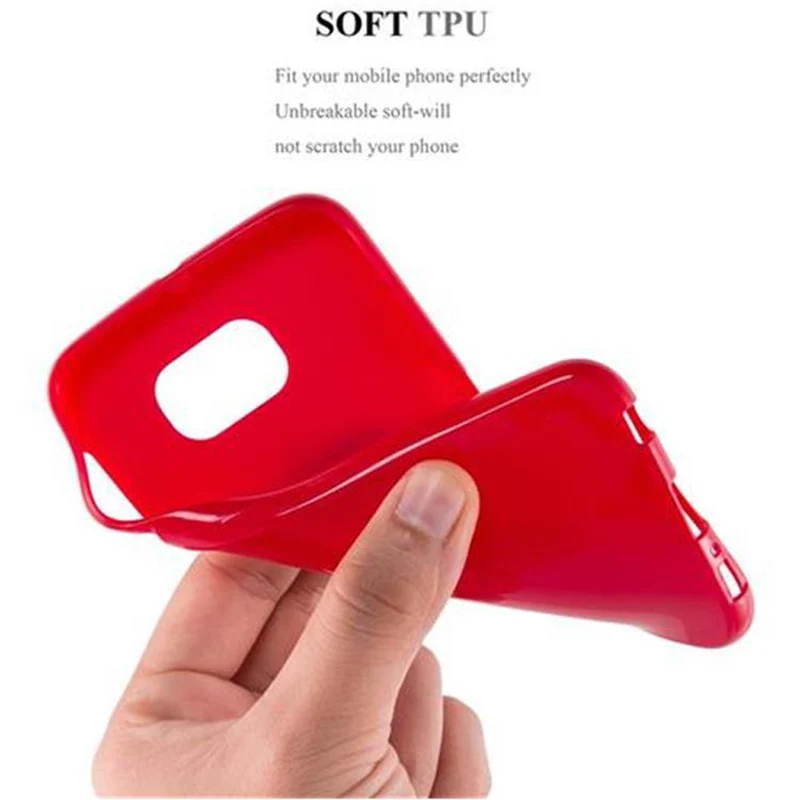 Cadorabo Hülle kompatibel mit Samsung Galaxy S6 Schutzhülle aus flexiblem TPU Silikon
