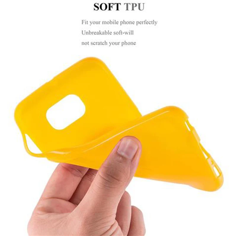 Cadorabo Hülle kompatibel mit Samsung Galaxy S6 Schutzhülle aus flexiblem TPU Silikon