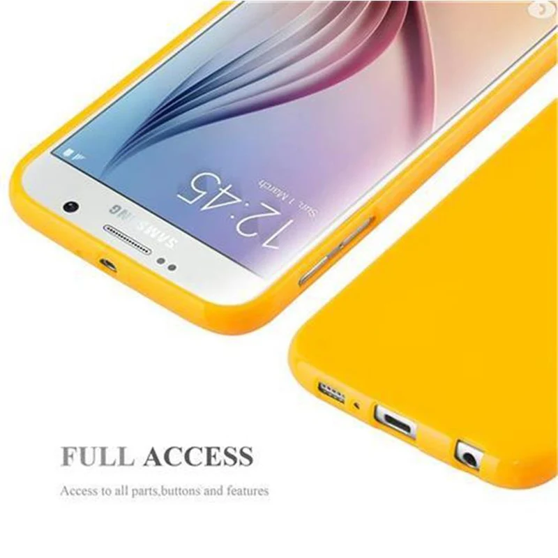 Cadorabo Hülle kompatibel mit Samsung Galaxy S6 Schutzhülle aus flexiblem TPU Silikon