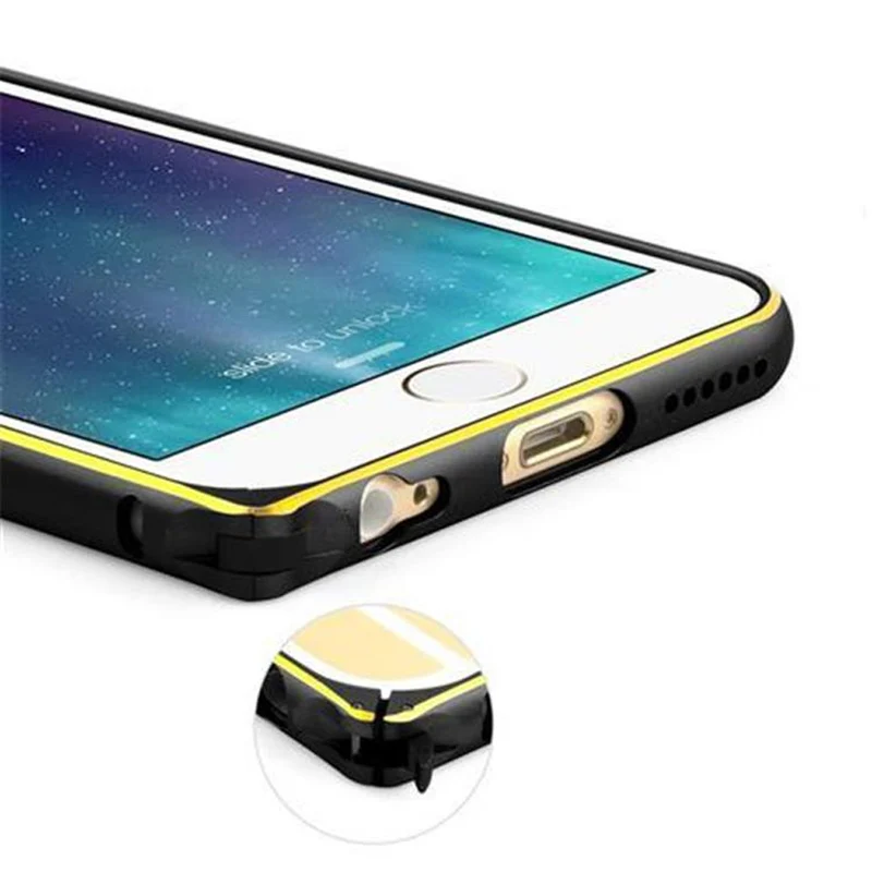 Cadorabo Hülle kompatibel mit Apple iPhone 6 / 6S Ultra Slim Aluminium Handyhülle