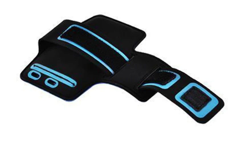 Cadorabo Neopren Smartphone Sport Armband Fitnessstudio Jogging Armband Oberarmtasche kompatibel mit 3.7 - 4.5 Zoll 3.7 - 4.5 Zoll Handys mit Schlüsselfach und Kopfhöreranschluss in WEIß