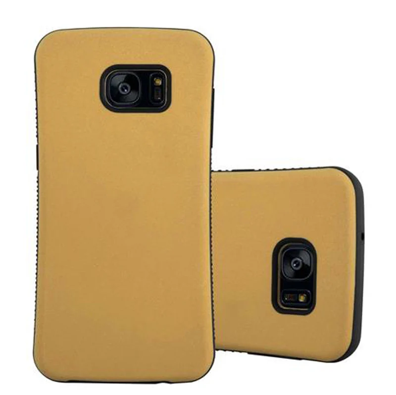 Cadorabo Hülle kompatibel mit Samsung Galaxy S7 EDGE Hard Case Schutzhülle Small Waist mit rutschfestem Gummi-Rücken