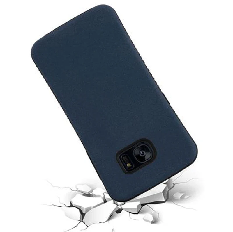 Cadorabo Hülle kompatibel mit Samsung Galaxy S7 EDGE Hard Case Schutzhülle Small Waist mit rutschfestem Gummi-Rücken