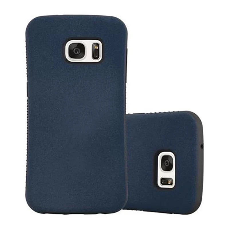 Cadorabo Hülle kompatibel mit Samsung Galaxy S7 Hard Case Schutzhülle Small Waist mit rutschfestem Gummi-Rücken