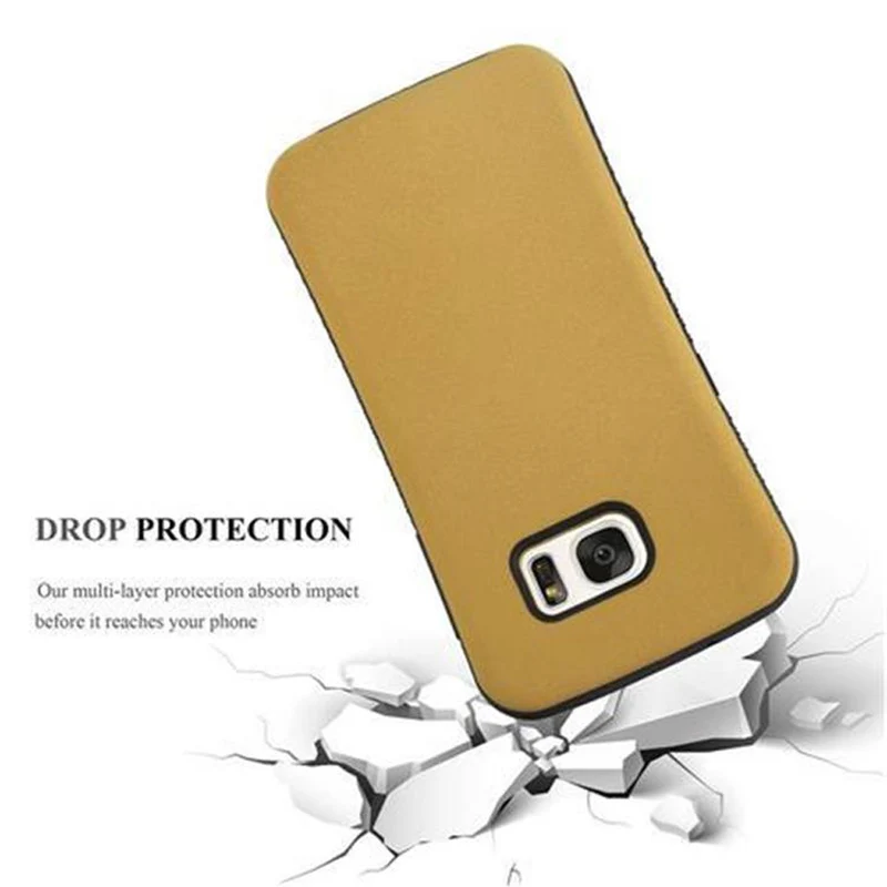 Cadorabo Hülle kompatibel mit Samsung Galaxy S7 Hard Case Schutzhülle Small Waist mit rutschfestem Gummi-Rücken
