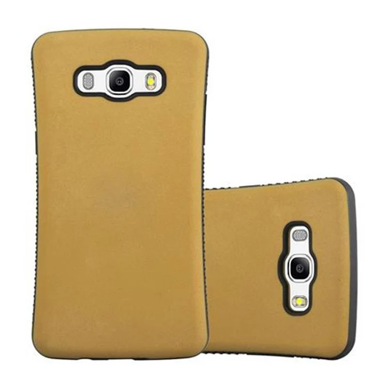 Cadorabo Hülle kompatibel mit Samsung Galaxy J5 2016 Hard Case Schutzhülle Small Waist mit rutschfestem Gummi-Rücken