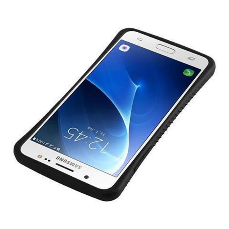 Cadorabo Hülle kompatibel mit Samsung Galaxy J5 2016 Hard Case Schutzhülle Small Waist mit rutschfestem Gummi-Rücken