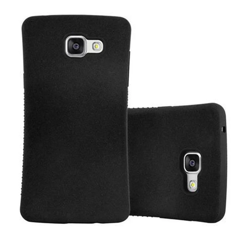 Cadorabo Hülle kompatibel mit Samsung Galaxy A5 2016 Hard Case Schutzhülle Small Waist mit rutschfestem Gummi-Rücken