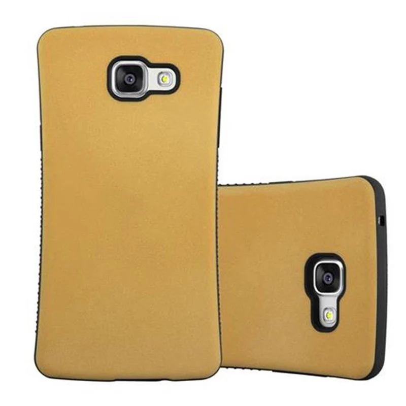 Cadorabo Hülle kompatibel mit Samsung Galaxy A5 2016 Hard Case Schutzhülle Small Waist mit rutschfestem Gummi-Rücken