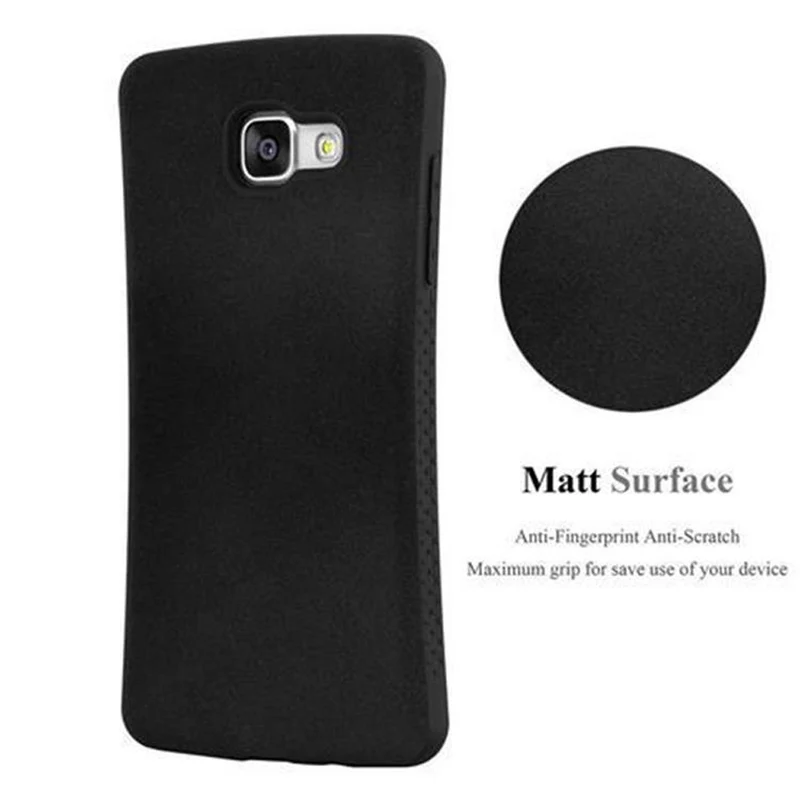 Cadorabo Hülle kompatibel mit Samsung Galaxy A5 2016 Hard Case Schutzhülle Small Waist mit rutschfestem Gummi-Rücken