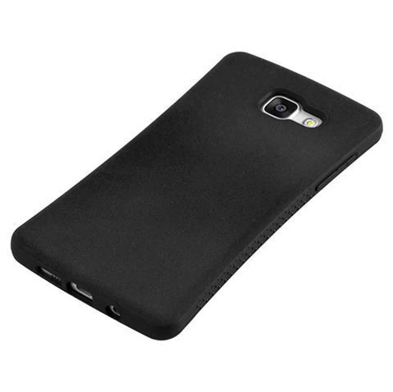 Cadorabo Hülle kompatibel mit Samsung Galaxy A5 2016 Hard Case Schutzhülle Small Waist mit rutschfestem Gummi-Rücken