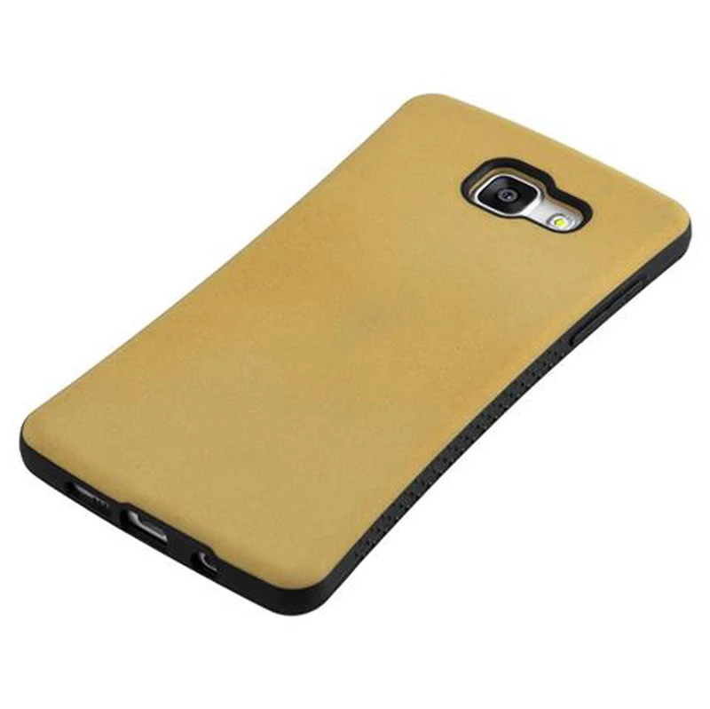 Cadorabo Hülle kompatibel mit Samsung Galaxy A5 2016 Hard Case Schutzhülle Small Waist mit rutschfestem Gummi-Rücken