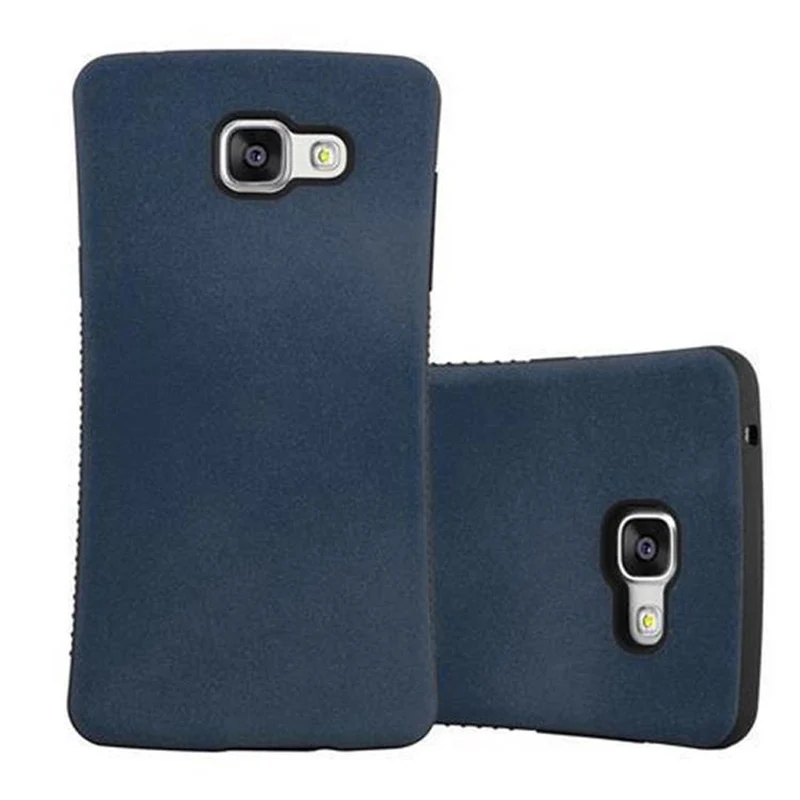 Cadorabo Hülle kompatibel mit Samsung Galaxy A3 2016 Hard Case Schutzhülle Small Waist mit rutschfestem Gummi-Rücken