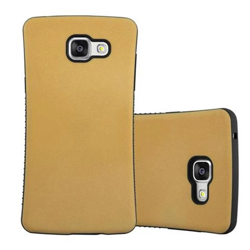 Cadorabo Hülle kompatibel mit Samsung Galaxy A3 2016 Hard Case Schutzhülle Small Waist mit rutschfestem Gummi-Rücken