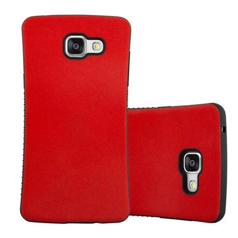 Cadorabo Hülle kompatibel mit Samsung Galaxy A3 2016 Hard Case Schutzhülle Small Waist mit rutschfestem Gummi-Rücken